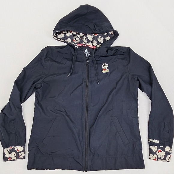 Disney Jackets & Blazers - Disney Parks Mickey Mouse Black Zip Up Lightweight Jacket